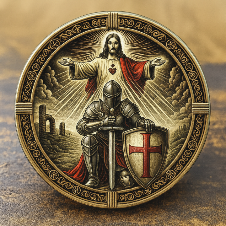 🔥Last Day 49% OFF🛡️ Templar Prayer Coin