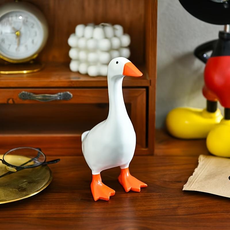 Elegant Resin Goose & Duck Desktop Sculpture for Home Decor