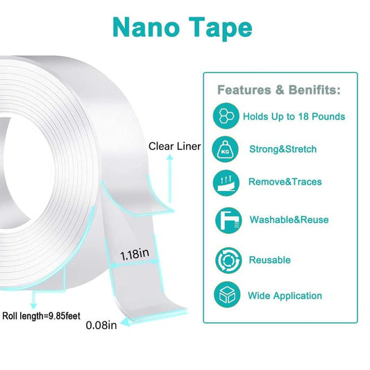 Hot Sale 🔥🔥Multipurpose Transparent Double Sided No