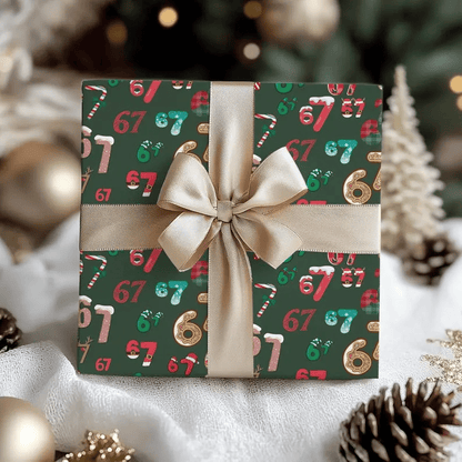 🔥LAST DAY 49% OFF🎁67 Meme Christmas Gift Wrap – Wrap Your Presents in Viral Holiday Fun 🎄Christmas Gift Wrap