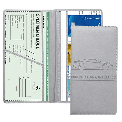 Last Day 49% OFF ✨Magnetic Car Document Organizer – PU Leather Glove Box Holder