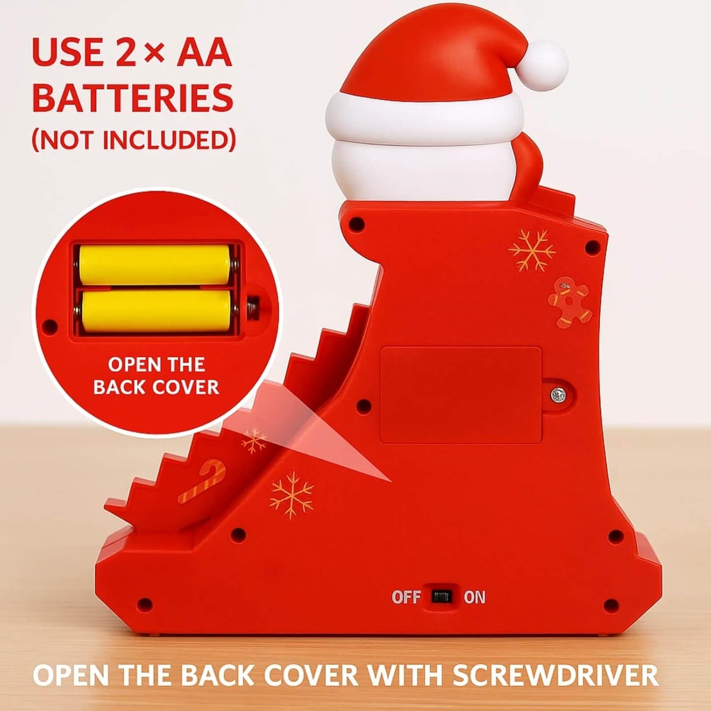 🎅🛷49% OFF SALE - Magical Musical Santa Race Track - Electric Climbing Stairs & Slide Toy