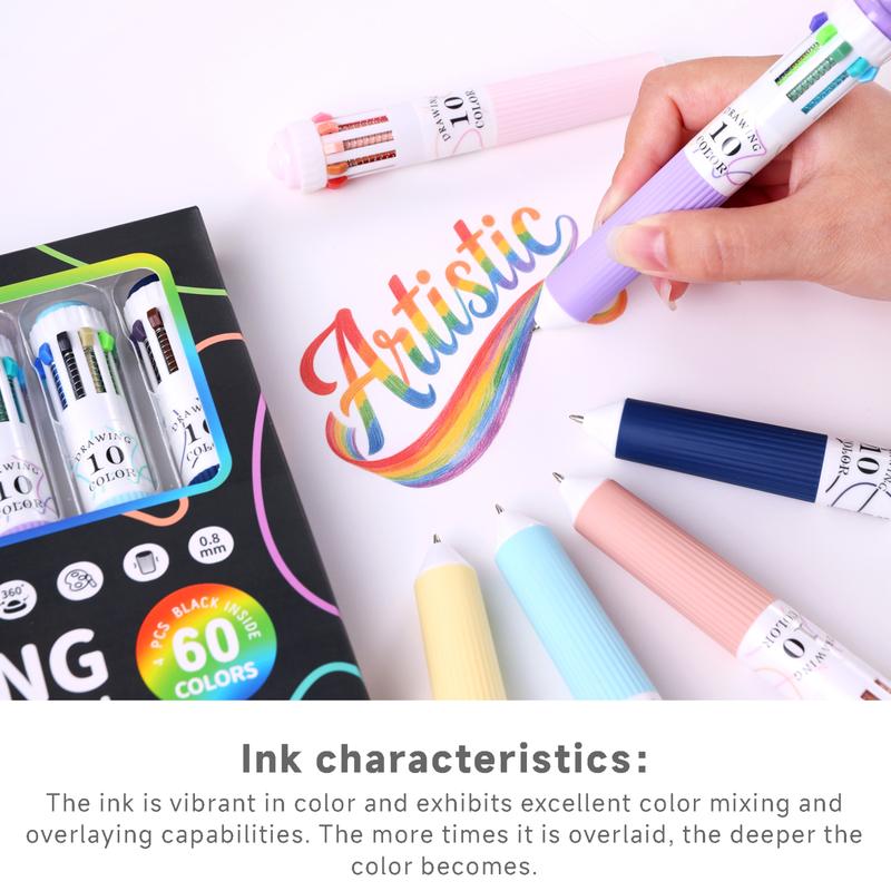 Last Day 49% OFF🔥10-in-1 Multi-Color Ballpoint Pens - 60Total Colors