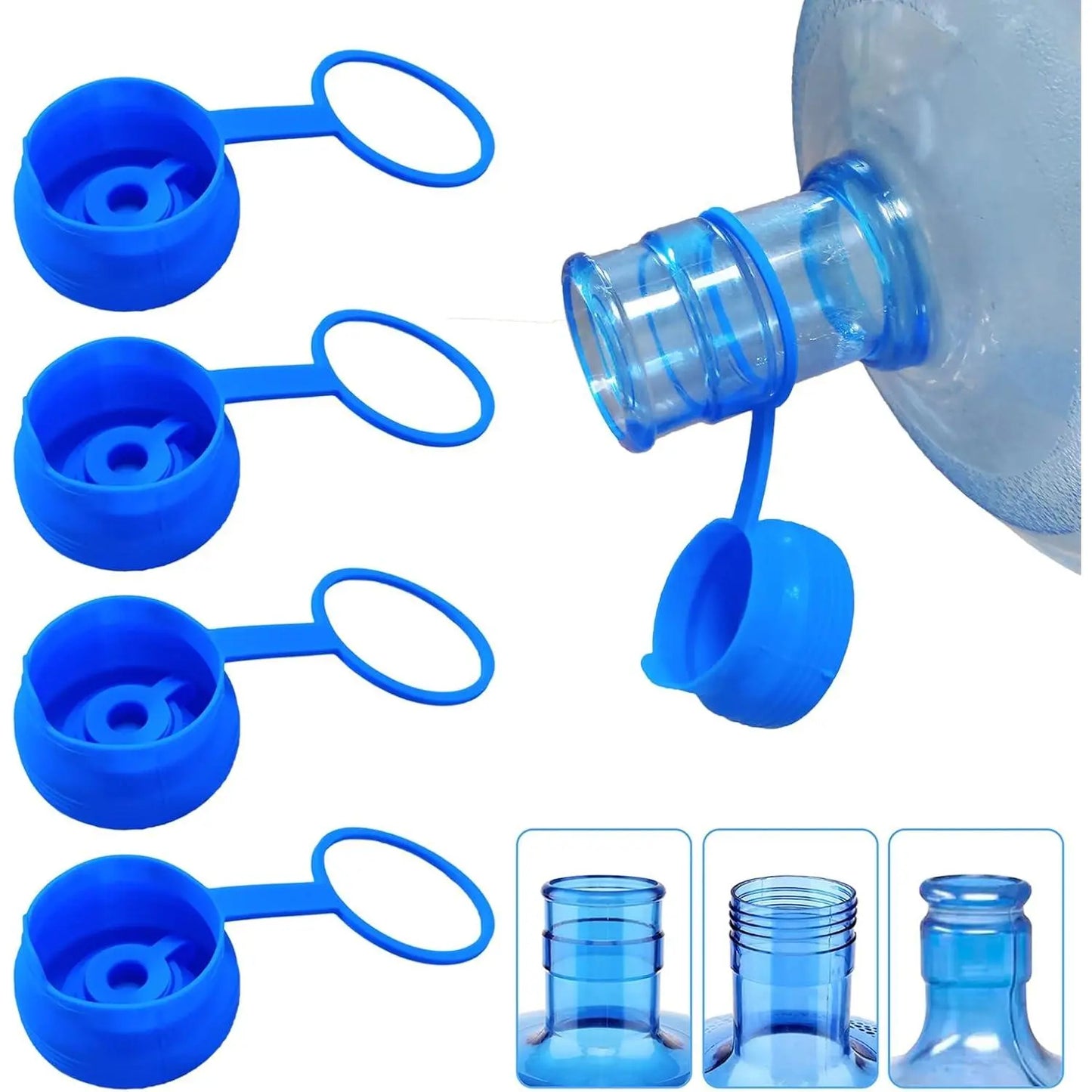 3 & 5 Gallon Water Jug Caps (5PCS) 🔒 Leak-Free, Non-Spill Replacement Lids
