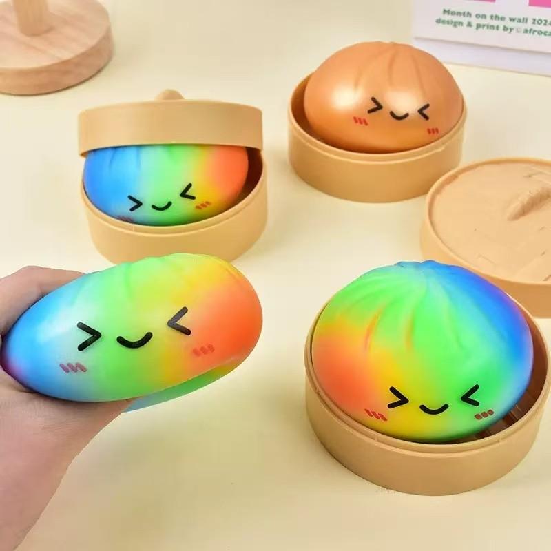 🏆Expressive Big Dumpling Squishy - Blind Box, Mysecret Bun Fidget Toy