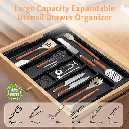 ⏰Last Day 49% OFF✨ Large Capacity Expandable Utensil Drawer Organizer
