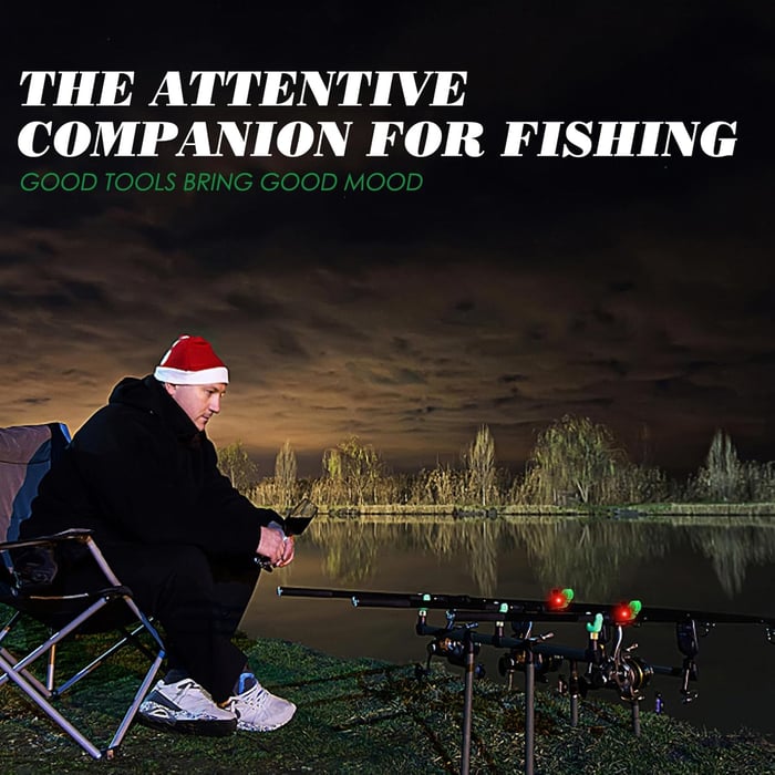 Last Day 49% OFF🔥Fishing Bite Alarm with LED Light🎣