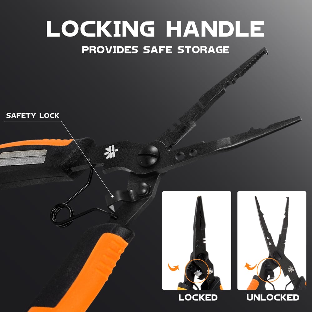 Last Day 49% OFF🔥 4-in-1 Fishing Pliers: Cut, Crimp, Remove Hooks & Open Split Rings 🎣