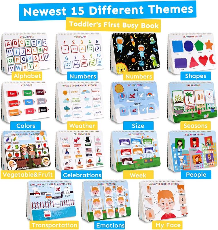 Last Day 49% OFF 🔥Montessori Busy Book for Kids [30 Themes]