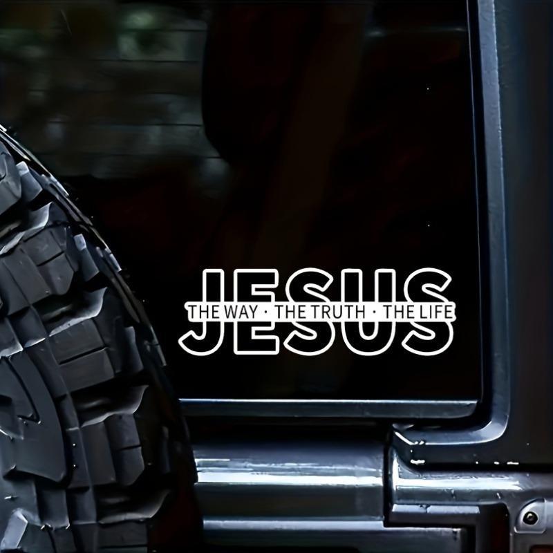 💥Jesus-The Way The Truth The Life Christian Vinyl Decal Car Sticker