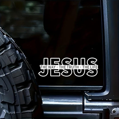 💥Jesus-The Way The Truth The Life Christian Vinyl Decal Car Sticker