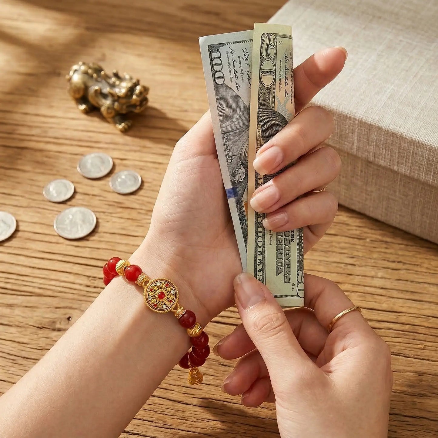 🔮 Energy Alignment Lucky Bracelet — Inspired by Wealth & Fortune Symbols✨💰