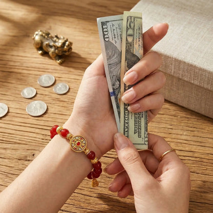🔮 Energy Alignment Lucky Bracelet — Inspired by Wealth & Fortune Symbols✨💰