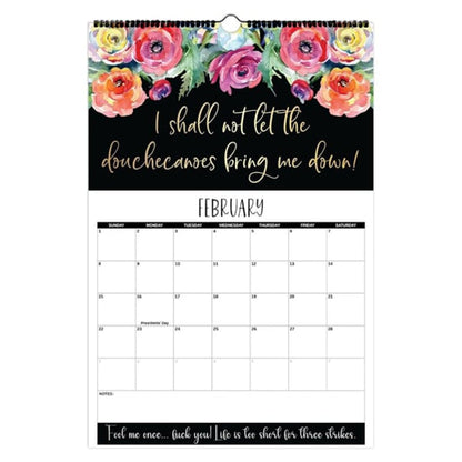 Here We F*cking Go Again: 2026 Swear Calendar for Tired-Ass Women - Hang with Ease, Funny Monthly Calendar