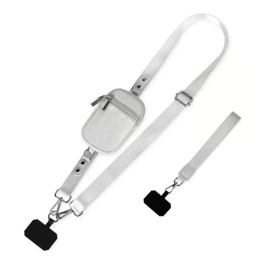 Adjustable Crossbody Phone Wallet Lanyard with Safety Breakaway Clasp