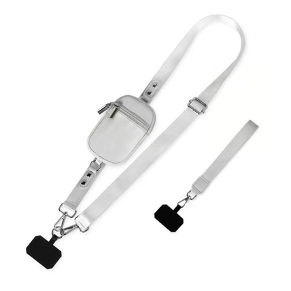 Adjustable Crossbody Phone Wallet Lanyard with Safety Breakaway Clasp
