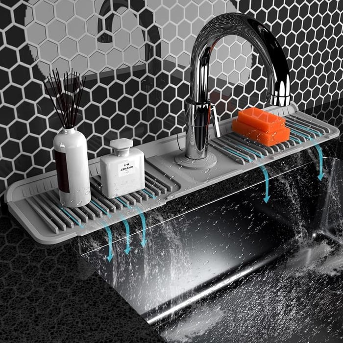 Last Day 49% OFF🔥Kitchen Sink Protector Silicone Faucet Mat