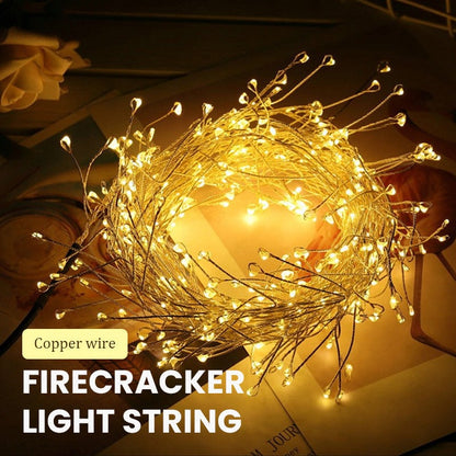 🎄Christmas Sales 49% OFF -💡LED Copper Wire Firecracker Light String