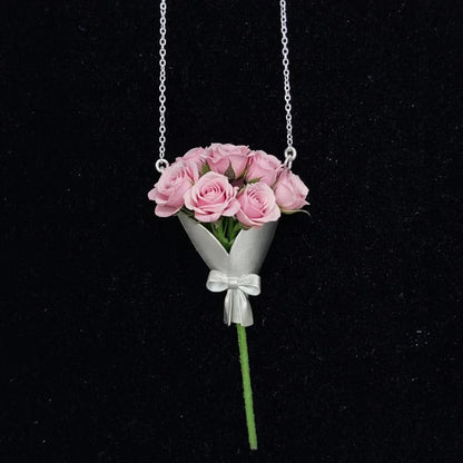 🌸Elegant Flower Bouquet Necklace – Show Your Love & Appreciation 💖