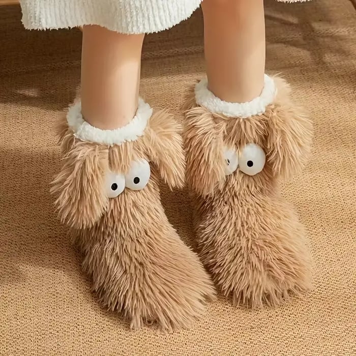 LAST DAY 49% OFF🔥Women's Non-Slip Plush Slippers Socks | Winter Cozy Socks✨