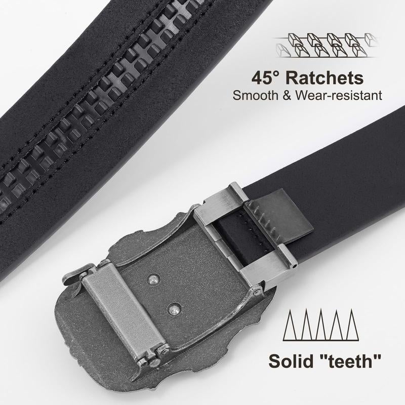 Adjustable Ratchet Western Belt (With Western Buckle)