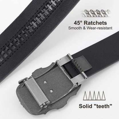Adjustable Ratchet Western Belt (With Western Buckle)