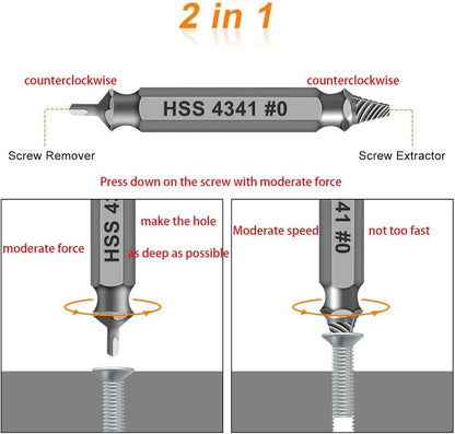 Last Day 49% OFF🔥🔧 Damaged Screw Extractor Set – Remove Stripped Screws in Seconds