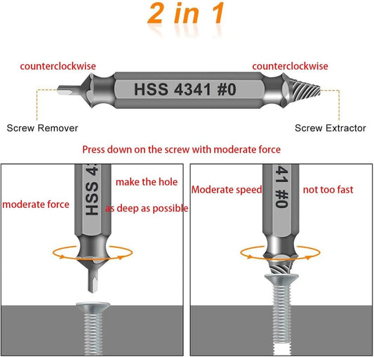 Last Day 49% OFF🔥🔧 Damaged Screw Extractor Set – Remove Stripped Screws in Seconds