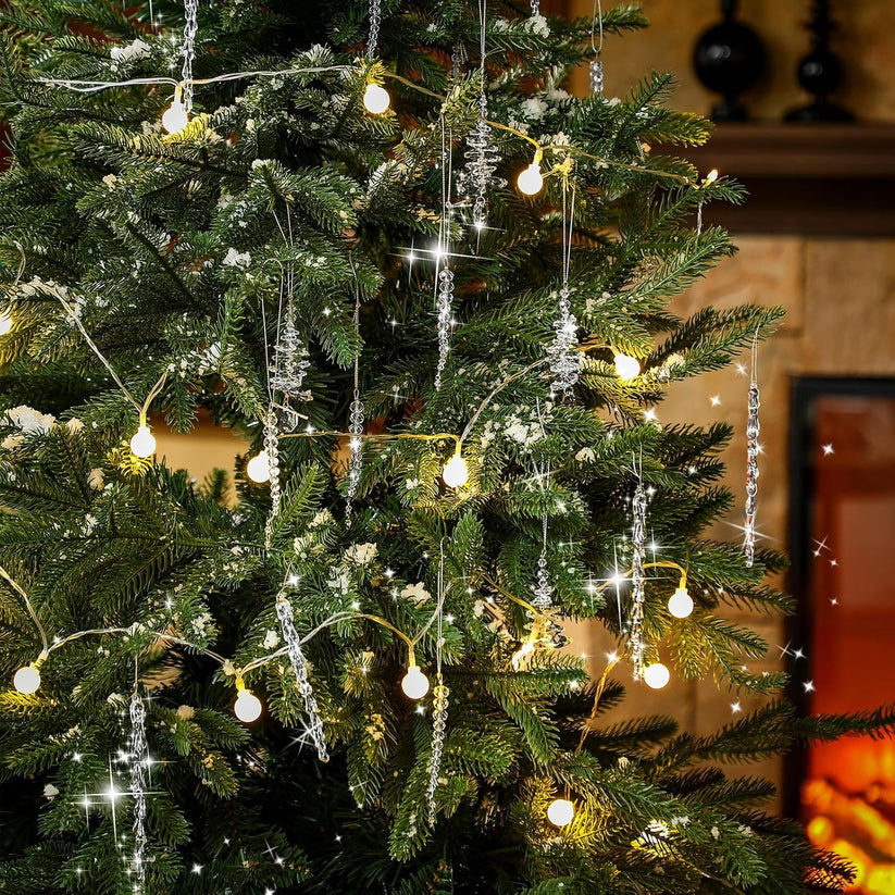 Last Day 49% OFF🔥24 Pcs Crystal Icicle Christmas Tree Ornaments(3 Styles Christmas Icicles)
