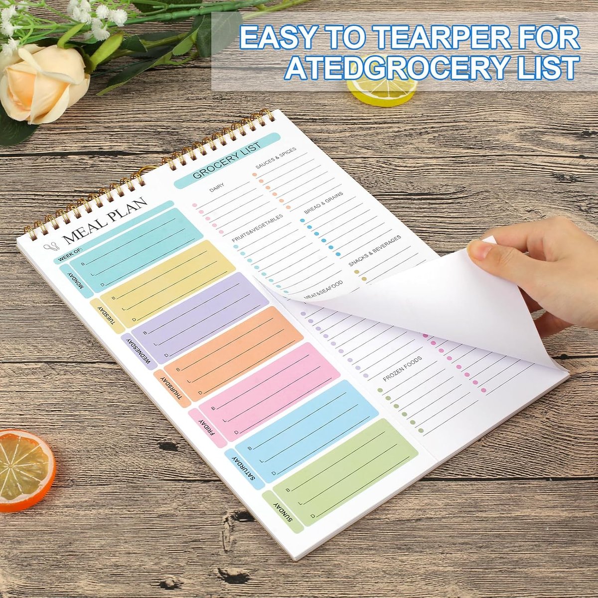 Last Day 49% OFF🔥Meal Planning Pad – Weekly Wall-Mounted Food Planner