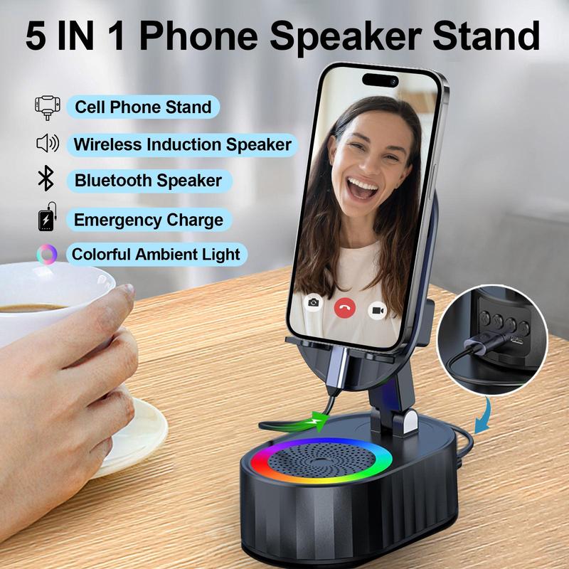Last Day 49% OFF🔥 Easy-Use Phone Stand with Loud Speaker Boost & Light
