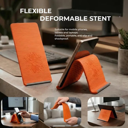 Flexible silicon Phone holder stand – Bendable Rollable Foldable Design📱✨