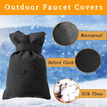 Last Day 49% OFF🔥4 Pack Outdoor Waterproof Faucet Covers with Reflective Strips