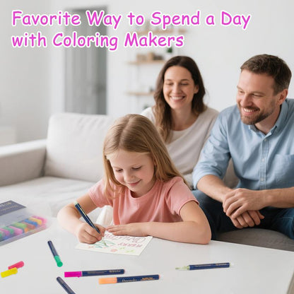 Last Day 49% OFF🔥Outline Shimmer Marker Set – Double-Line Glitter Pens🎨