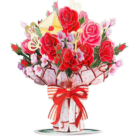 🌼Mother's Day Special: 49% Off - 💌3D Paper Heart Bouquet Card🎁