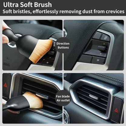 🚗Car Detailing Brush Set - 4-Piece Kit for Interior & Exterior Cleaning