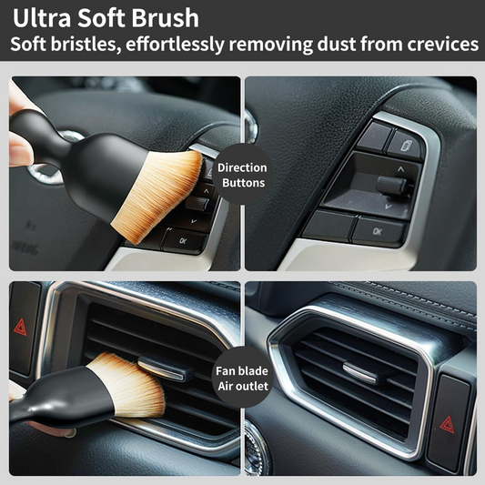 🚗Car Detailing Brush Set - 4-Piece Kit for Interior & Exterior Cleaning