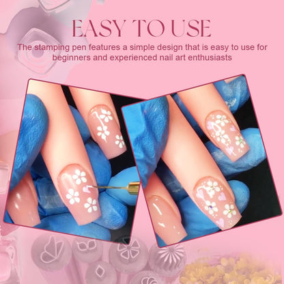 🌸 Nail Art Stamp Pen – Easy, Mess-Free Designs (49% OFF Today!) 💅🔥