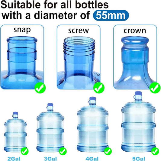 3 & 5 Gallon Water Jug Caps (5PCS) 🔒 Leak-Free, Non-Spill Replacement Lids