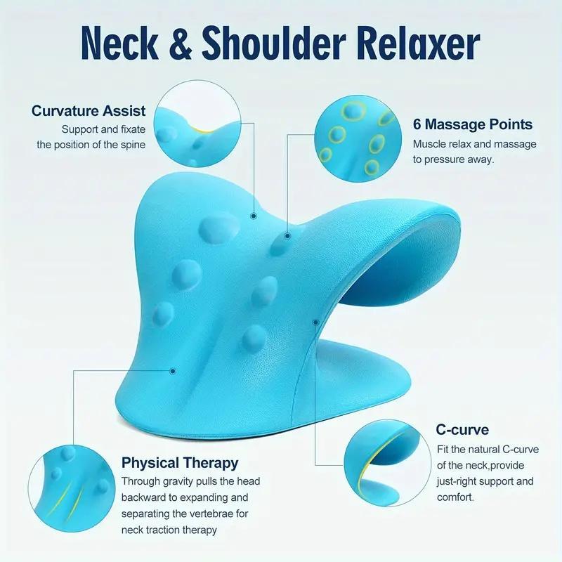 Last Day 49% OFF🔥 Cervical Neck Stretcher & Relaxer Pillow – 10 Min a Day for Pain Relief