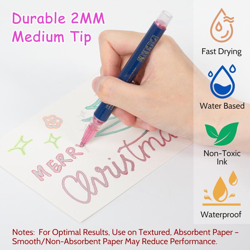 Last Day 49% OFF🔥Outline Shimmer Marker Set – Double-Line Glitter Pens🎨