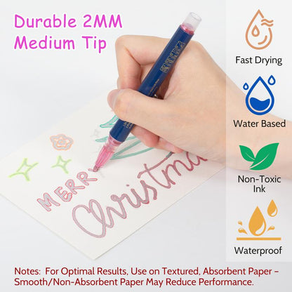 Last Day 49% OFF🔥Outline Shimmer Marker Set – Double-Line Glitter Pens🎨