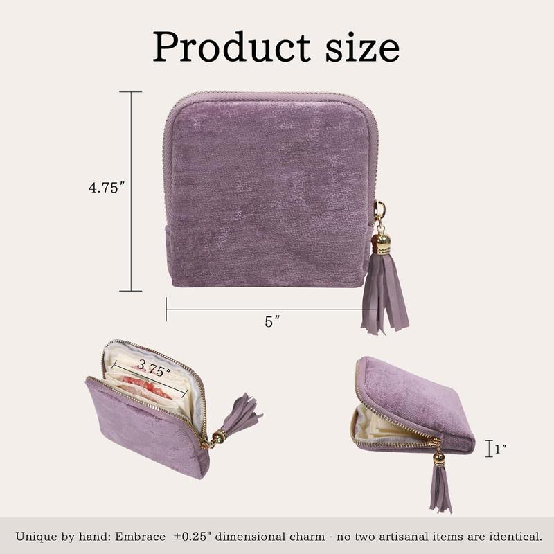 Last Day 49% OFF🔥Luxury Velvet Jewelry Pouch with Satin Lining – Travel & Everyday Jewelry Organizer