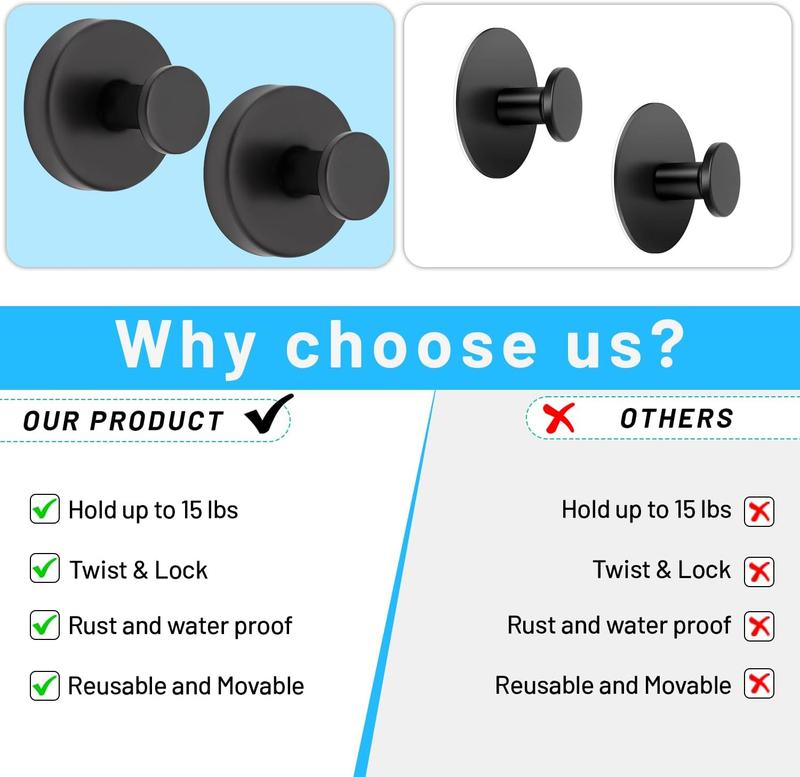 LAST DAY 49% OFF✨ Heavy-Duty Suction Hooks — Bathroom & Holiday Use