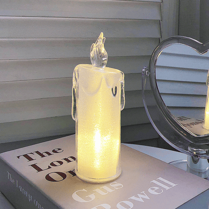 Last Day 49% OFF 🔥Christmas Decor LED Crystal Candle Lamp🎄🕯️