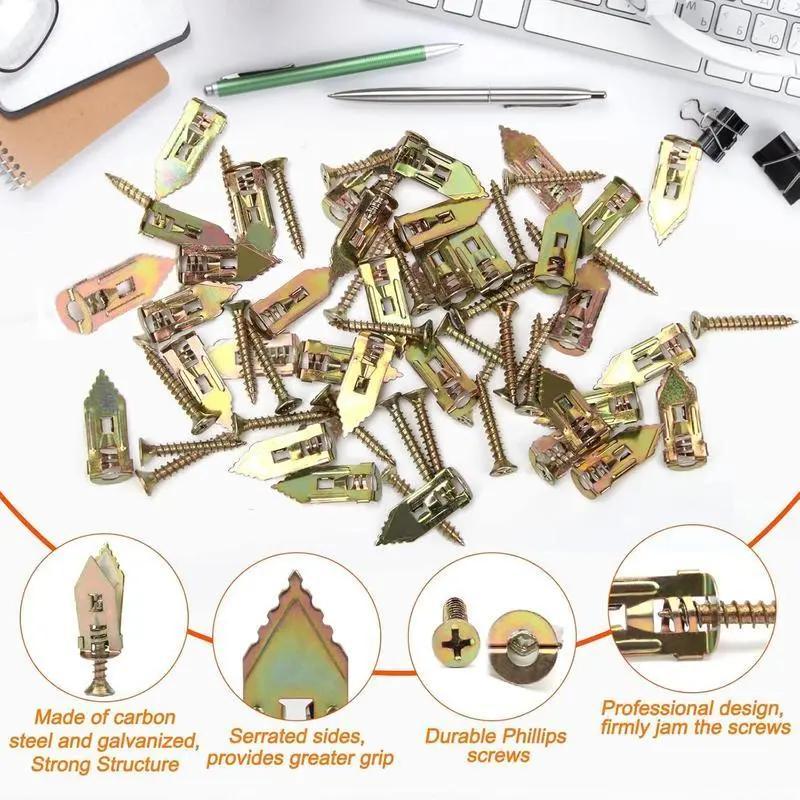 🔥Self Drilling Drywall Anchors with Screws Kit