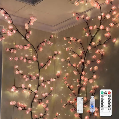 Last Day 49% OFF 🔥Cherry Blossom Tree Branch Lights for Wall(With Remote Control)