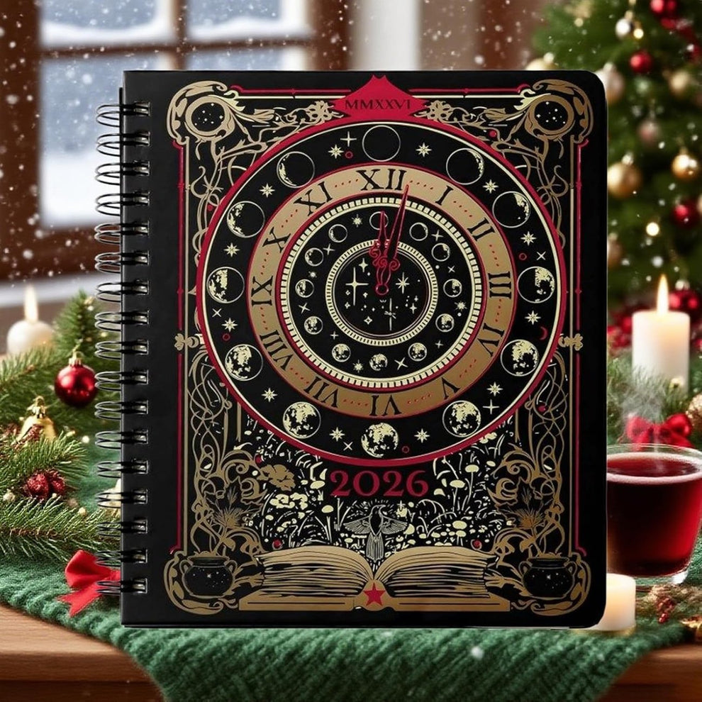 LAST DAY 50% OFF🧙‍♀️Waiting for the Night 2026 Weekly Planner🧹Hardcover Book