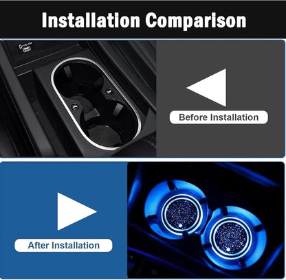 🔥Limited Time 49% OFF ✨LED Car Cup Holder Lights