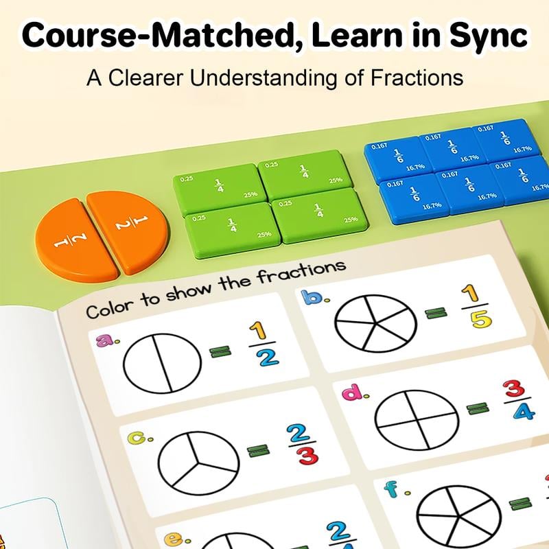 Last Day 49% OFF 🔥Magnetic Fraction Demonstration Book